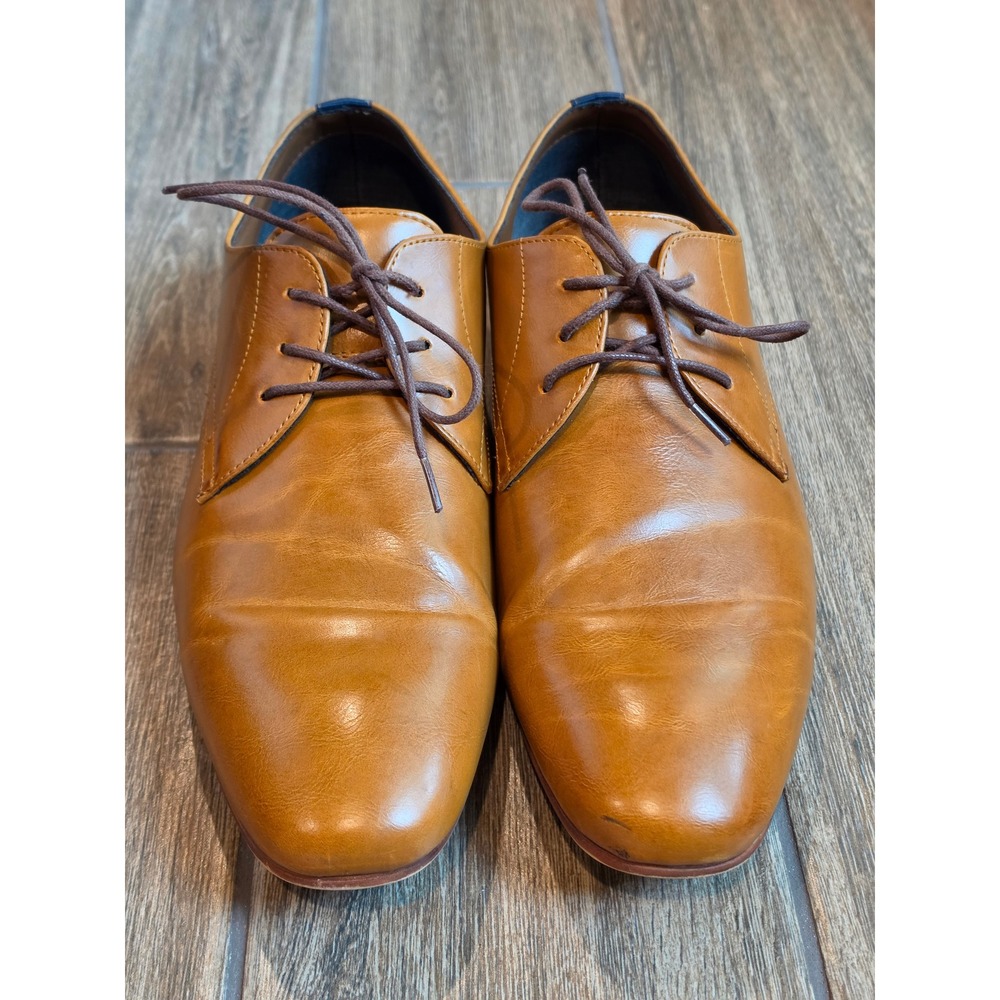 Call It Spring Pirro-22 Mens Tan Cognac Derby Dress Shoes Size 10 US 43 EU